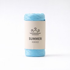 니뜨 썸머 라피아 실 50g, 134 스카이, 1개