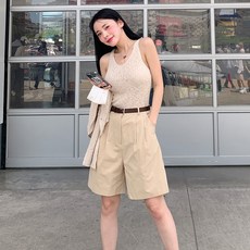 핀턱반바지
