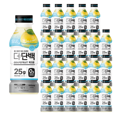 빙그레 건강tft 더단백 워터 프로틴 백자몽, 24개, 400ml 24개