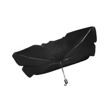 ELLA 우산형 차량용 앞유리 자외선 차단 햇빛가리개 소형, 블랙, 1개