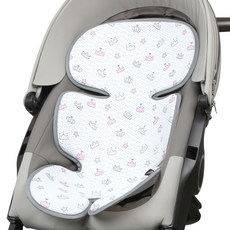 Manito Clean Basic Cool 嬰兒車座椅墊 皇冠款，3D網眼，尺寸35x68公分, 皇冠款(粉紅色), 1個