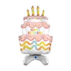 GRABO 생일케익 스탠딩 에어벌룬