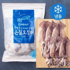 비비수산 장현웅의 국내산 깔끔한 손질오징어 (냉동), 700g(6미), 1개 700g(6미), 1개