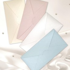 Maumdama 閃亮珠光橫式信封 4色組, 8入, 混色