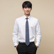 CARET 男款修身正裝襯衫, XL, 白色