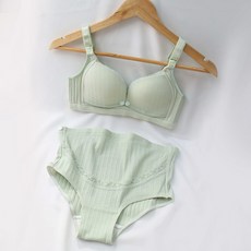 더블유비비 임산부복 버튼 클립형 브라 + 팬티 세트 WBI976