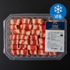 굿미트찹 호주산 우삼겹양지 돌돌말이 구이용 (냉동), 700g, 1개