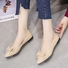 에나멜플랫슈즈