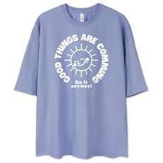 오버핏반팔 벤힛 빅사이즈 선셋 오버핏 반팔 티셔츠