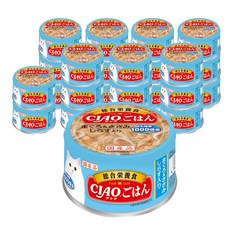 챠오츄르 이나바 고양이 CIAO고항 주식캔 참치&닭가슴살&치어, 24개, A-253 참치&닭가슴살&치어, 85g