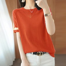 반팔라운드니트