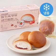 쿠캣 메이드 딸기 쏙 우유 생크림빵 4개입 (냉동), 320g, 1개