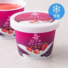 다이센 시로바라 프리미엄 스트로베리 아이스크림 (냉동), 95ml, 1개
