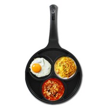 QUEEN SENSE IH電磁爐適用 黑色煎蛋鍋, 24公分, 24cm, 1個