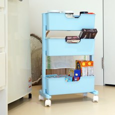 BONOHOUSE Roman窄型3層推車, 現代藍, 1個