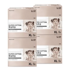 리릿 슈퍼코튼 뽀송뽀송 밴드형 기저귀 유아용 특대형(13kg~), 88매