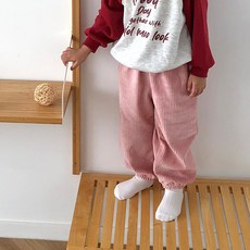 똘무룩 아동용 멜로우벨벳 긴바지 조거팬츠