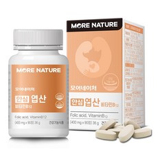모어네이처 안심 엽산 비타민B12, 90정, 1개