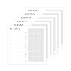 오트라 마크 클리어 점착메모지, memo, 6개