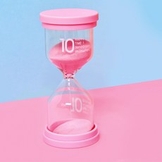 Gunu Happy Time感性沙漏廚房計時器, 1個, 10分鐘粉色