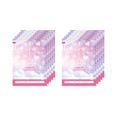 아이비스 여아용 초등1-2 받아쓰기 넓은칸 노트 파리 10715, 혼합색상, 10개