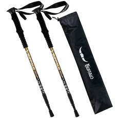 Buffalo Centum 3 步登山杖 2 件 + 套組, 金色