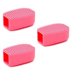 간단한 실리콘 미니 손 빨래판 세탁 브러쉬, 핑크, 3개