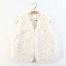 로로샤 여아용 제시 인조 퍼 자켓