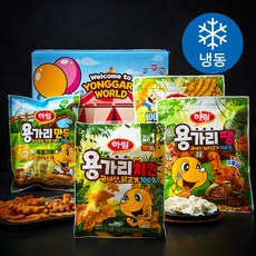 하림 용가리 땡 500g + 치킨 300g + 돈까스 455g + 만두 600g 세트 (냉동), 1세트