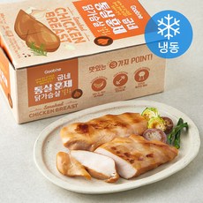 굽네 통살 훈제 닭가슴살 갈릭 7개입 (냉동), 840g, 1개