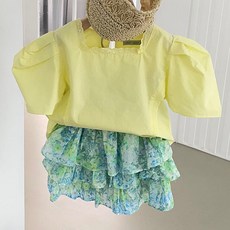 키즈반팔블라우스