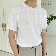 남자오버핏반팔니트