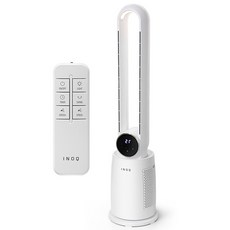 이노크아든 날개없는 타워형 무드등 리모컨 선풍기 IA-NF1000, 1개 - 이미지 2