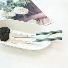 보겐 아르망 샤틴 버터 나이프, 올리브, 2개