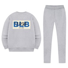 베이직라벨 레트로1898 맨투맨 일자 상하의 세트 BUD_0008