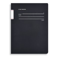 뮤니드 It handy 사철누드 인덱스 노트, 블랙, 1개 블랙, 1개