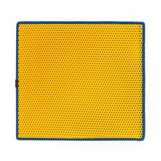 페스룸 고양이 클린업 매트, YELLOW + BLUE