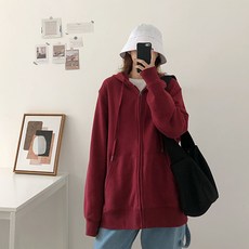 루나글램 임산부 베이직 후드 집업
