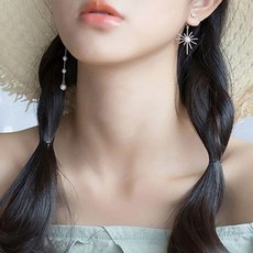 큐빅진주귀걸이