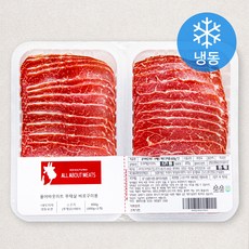 올어바웃미트 부채살 바로구이용 2개입 (냉동), 800g, 1팩