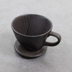 달소금 도자기 커피 칼리타드리퍼 핸드 드립퍼 브라운, 1개, 단품, 300ml