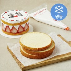 장가네제과 레터링 케이크 만들기 키트 (냉동), 346g, 1개 346g, 1개