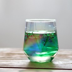 코지테이블 미스틱 오로라 프리즘 홀로그램 글라스 다이아 언더락 300ml, 1개