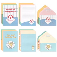 미뉴트딸기케이크편지지세트