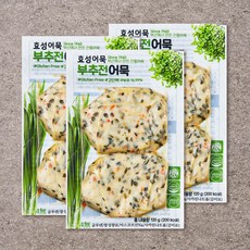 효성어묵 부추전 어묵, 120g, 3개