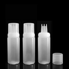 월포 잘라쓰는 3구 실리콘노즐 소스통 싱글, 3개, 350ml