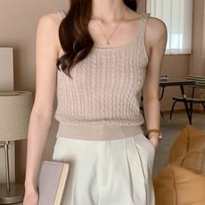 꽈배기니트조끼