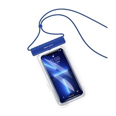 OMG 游泳潛水防水手機袋 IPX8防水等級, 寶石藍, 1個