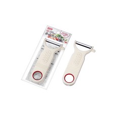 日本製echo削皮刀-白色，輕鬆削皮、舒適握感、耐用安全, 1入, white
