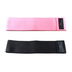 마켓에이 탄성 스쿼트 힙업 루프 밴드 2종 세트, 핑크, 블랙, 1개
